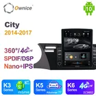 Автомагнитола Ownice 2 Din, Android 10,0, для Honda City 2014-2017, GPS, навигация, мультимедиа, DSP, 4G, LTE, 360, панорамная