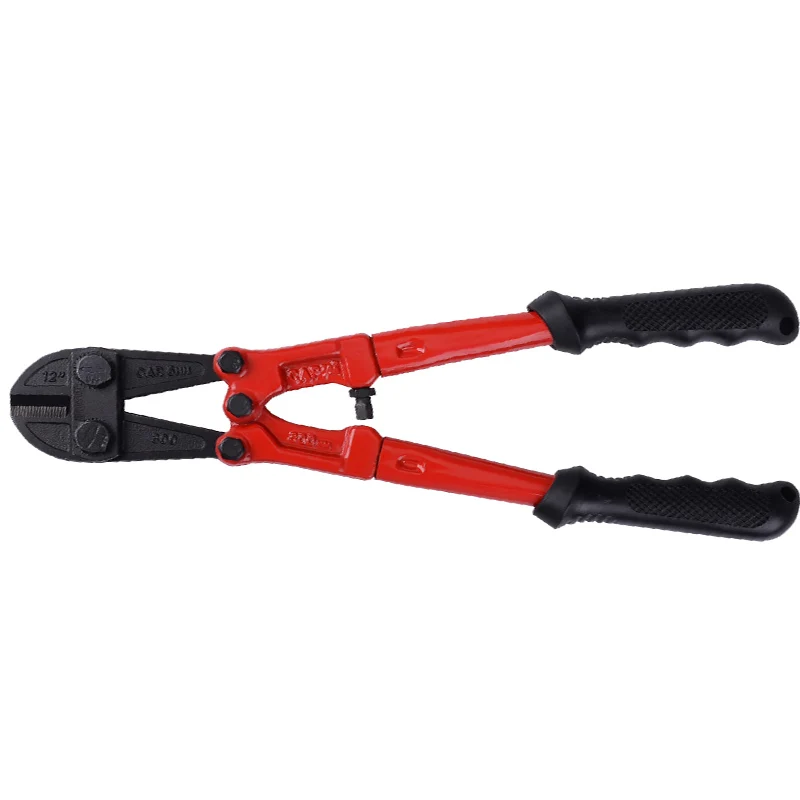 12 Inch Bolt Cutter Heavy Duty Thicken Flat Nose Wire Cutting Pliers Strong Shear Lock Chain Scissor Multifunction Wire Clippers