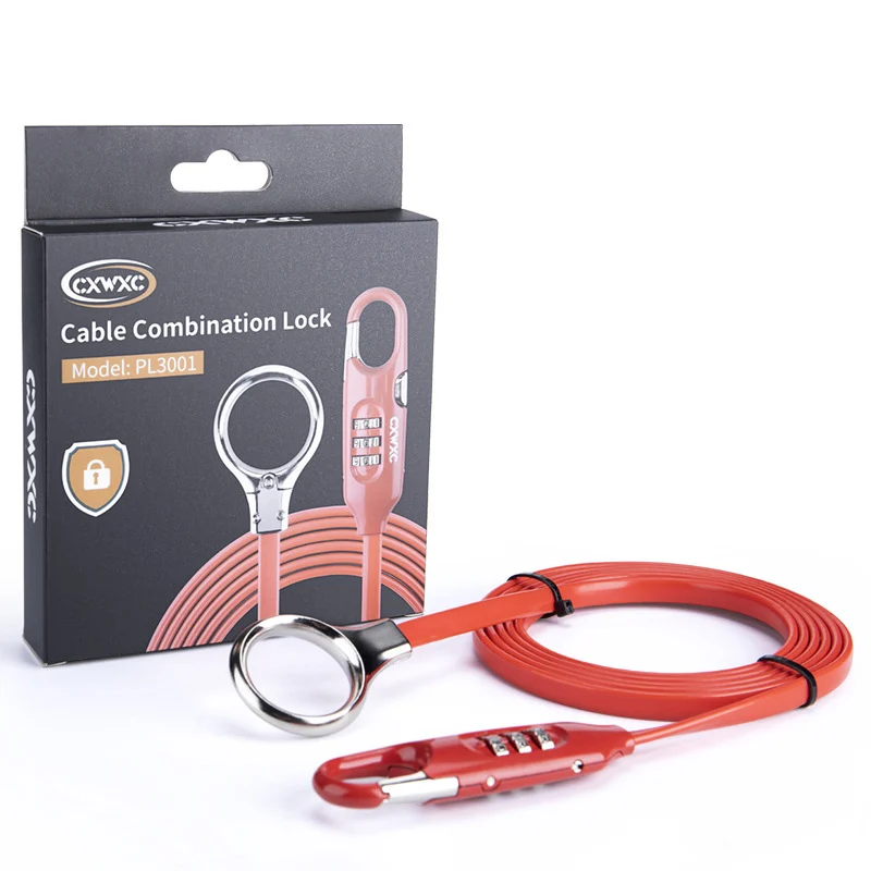 

Mountain Bike Lock Steel Cable Lock Bicycle Lock Multi Function Mini Line Bicycle Lock Bicycle Helmet Lock Anti Theft Code Padlo