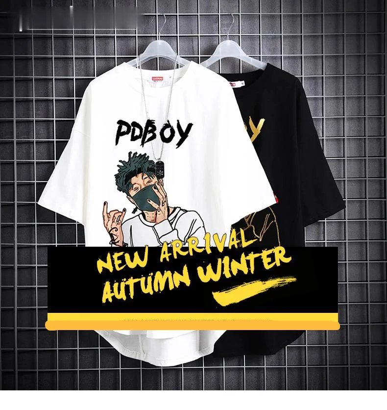

Ybaby summer short sleeve t-shirt men's hip-hop personality Korean fashion men's loose short sleeve T-shirt pattern T-shirt