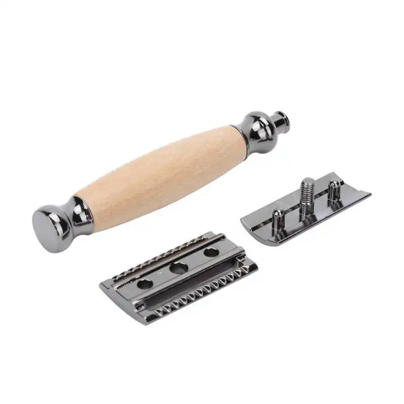 

Nose Hair Trimmer Hair Trimmer Men Shaving with Wood Handle Portable Double Edge Beard Body Hair Trimmer Nose Hair