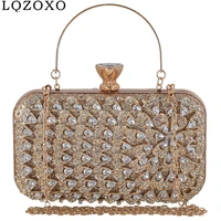 luxury women evening bags hollow out style diamonds day clutch for wedding party female new arrival purse