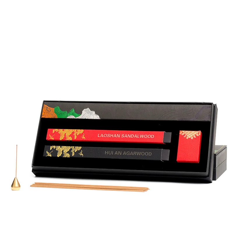

PINNY Natural Incense With Gift Box Aromatic Incense Sticks Indian Sandalwood \ Vietnam Nha Trang Agarwood \ Hui An Agarwood