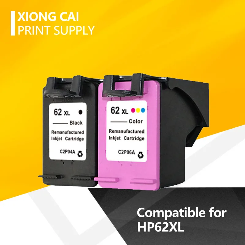 2020 для HP 62 Compatibel чернильные картриджи Envy 5640 5660 7640 5540 5545 Officejet 5740 5743 5744 5745