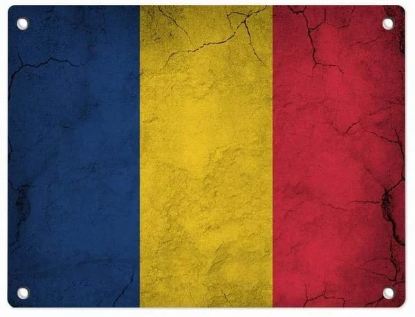 

Chad Flag - Stone Texture Patriotic Stylish Metal Tin Sign, Wall Decorative Sign 12" x 8" for Home Kitchen Bedroom Dining Room