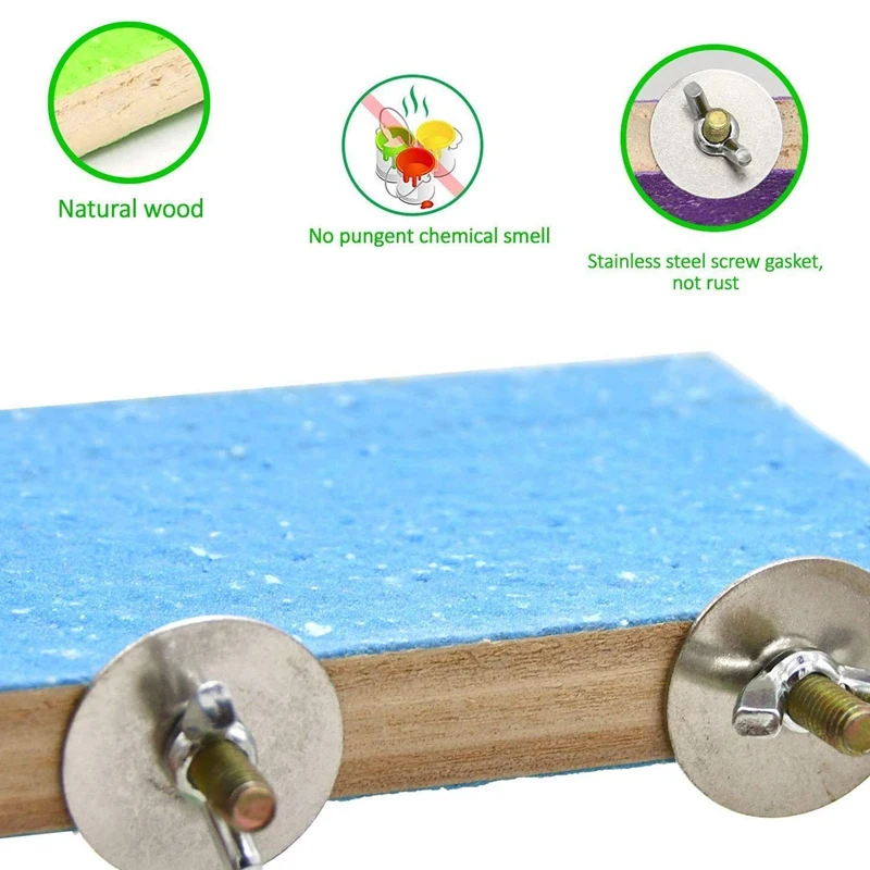 Искусственная подставка платформа натуральные зеркальные лапы чистый попугай