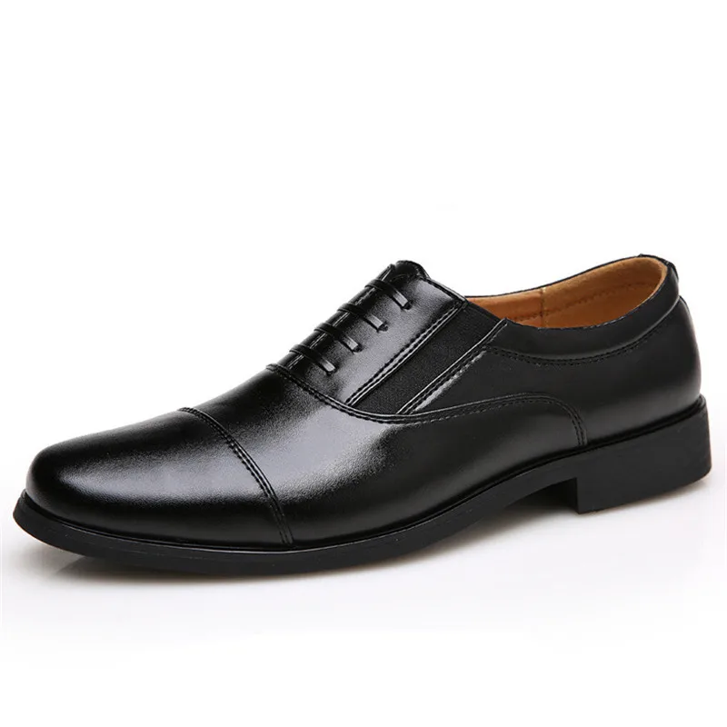 

Mazefeng Men Crocodile Dress Leather Shoes Lace-Up Wedding Party Shoes Mens Business Office Oxfords Flats Plus Size Men Fashion