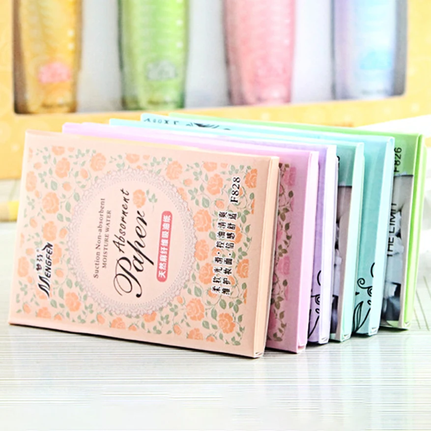 70 Sheets Natural Fibrilia Oil-absorbing Women's Facial Oil Absorption Tissue Refreshing Oil-control | Красота и здоровье