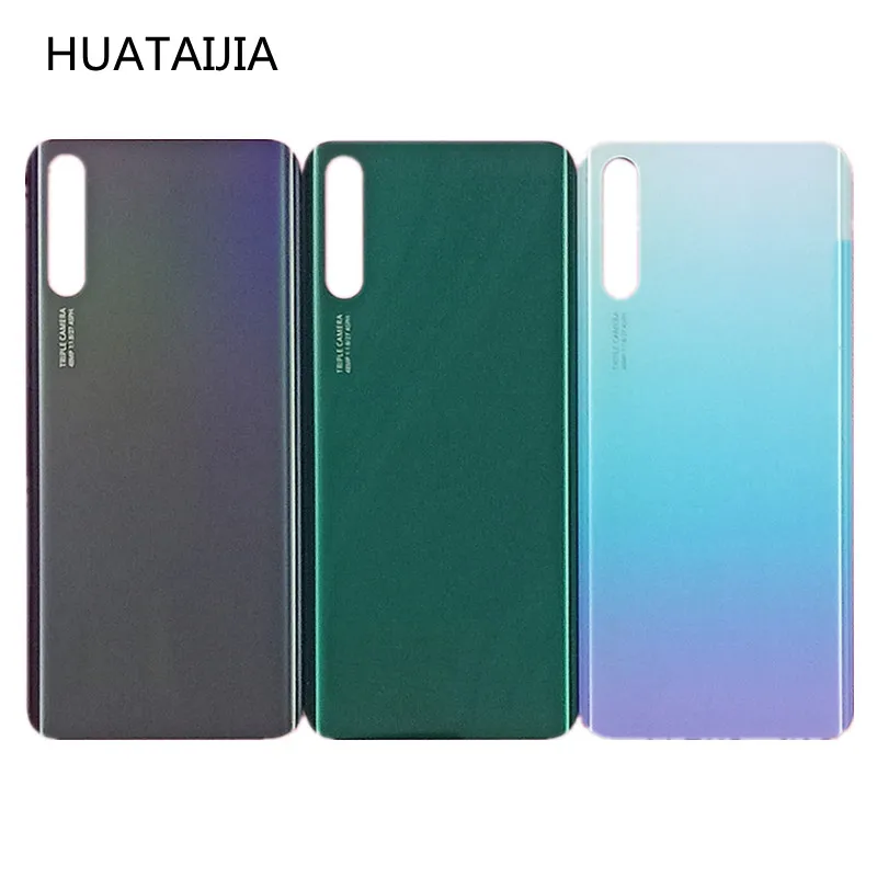 Funda trasera original para Huawei Y8p, cubierta de bater&iacute;a de AQM-LX1 de 6,3 pulgadas, sin lente-0