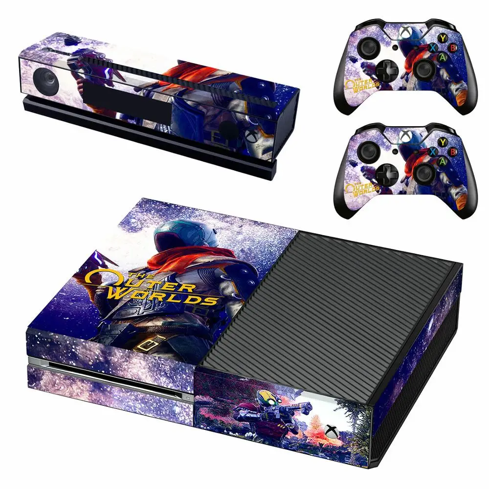 Внешняя наклейка в мирах с полным покрытием для консоли Xbox One Kinect и 2 контроллеров