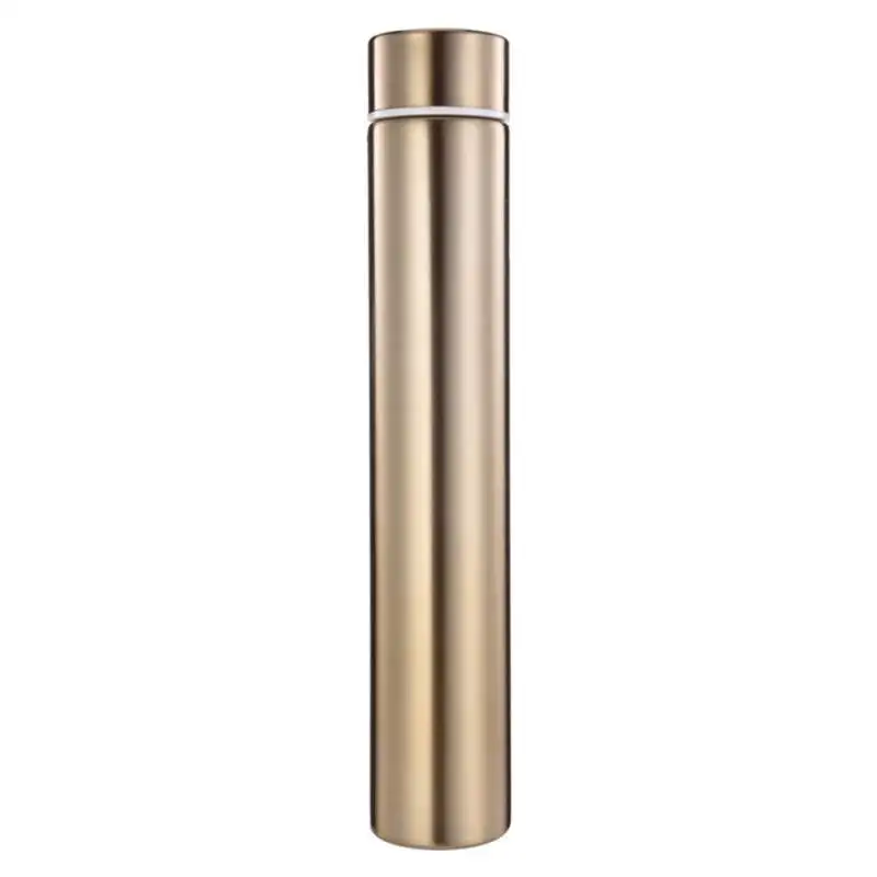 Gold 260ml Новинка года. Двухслойная вакуумная колба из нержавеющей стали. Спортивная портативная Вакуумная чашка с жемчужным узором. Вакуумная чашка большой емкости - Цвет: Gold 260ml