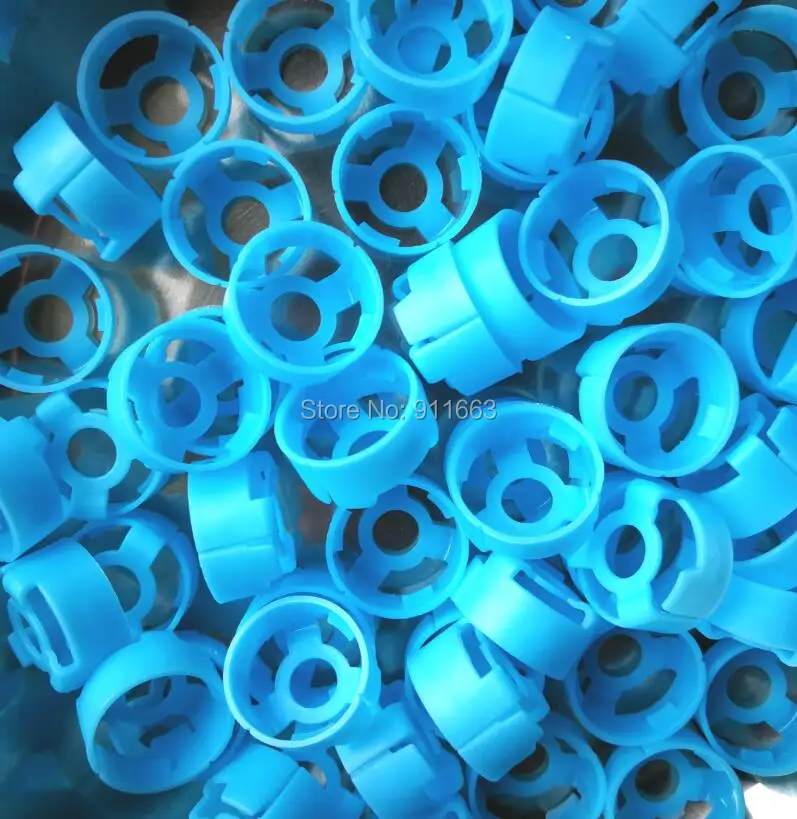 blue 200pcs 20 мм, 200 шт./лот! Цветные пластиковые колпачки, защитные пластиковые колпачки, откидные колпачки, пластиковый верх для обжима стеклянных флаконов - Цвет: blue 200pcs