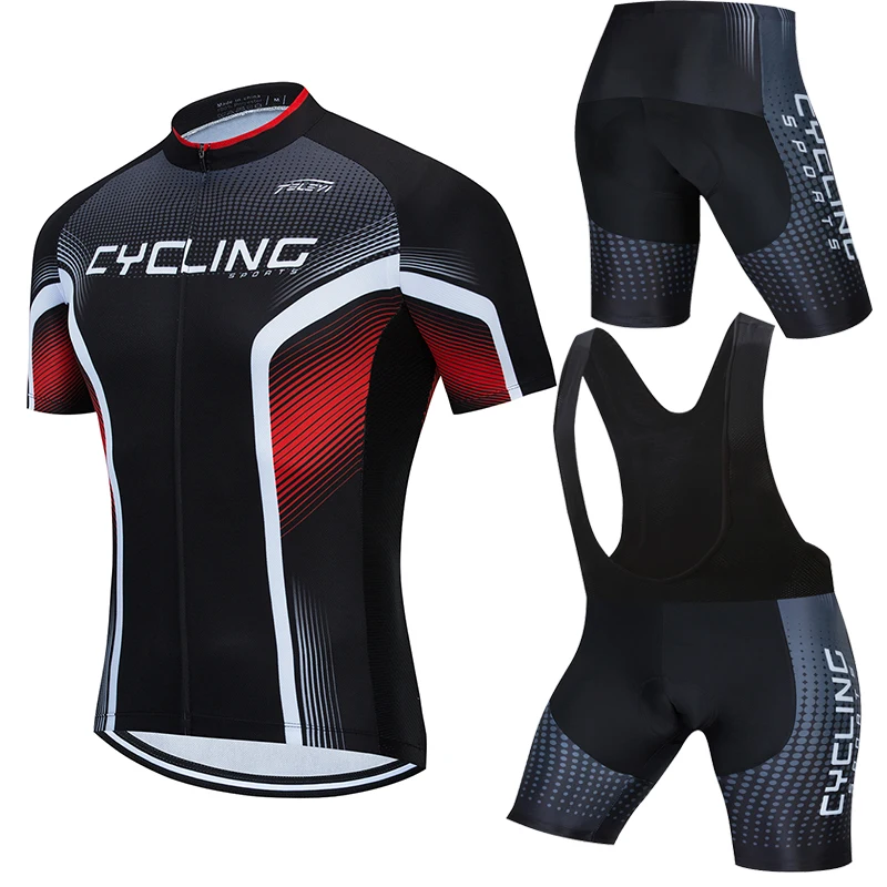 Летняя одежда TELEYI комплекты одежды для велоспорта шорты с коротким рукавом