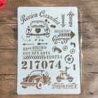 Трафареты для самостоятельной живописи, номер автомобиля A4, 29 х21 см, раскраска для скрапбукинга, рельефная декоративная альбомная бумага