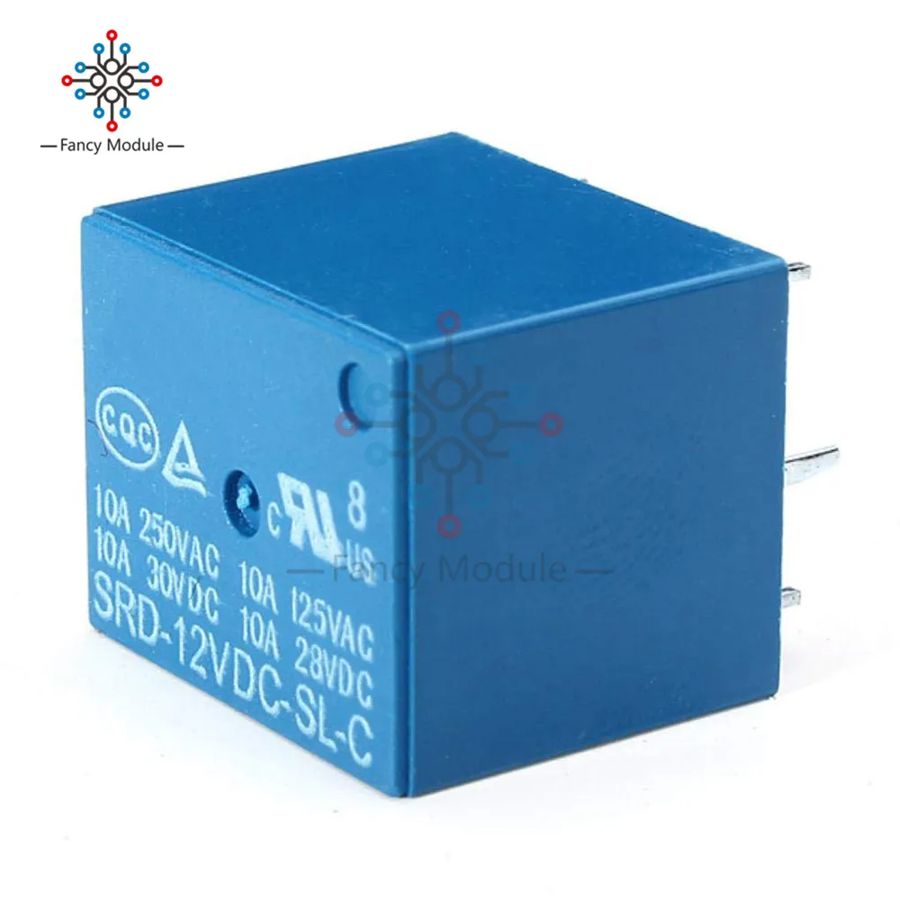 1 шт. 12 В реле постоянного тока модуль SRD-12VDC-SL-C SRD12VDCSLC печатной платы 5 Pin для Arduino бытовой техники