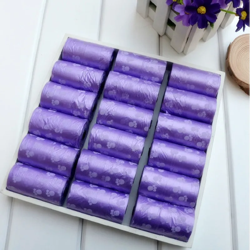 5 рулонов биоразлагаемые для домашних животных собак отходов мешок корма Кошки