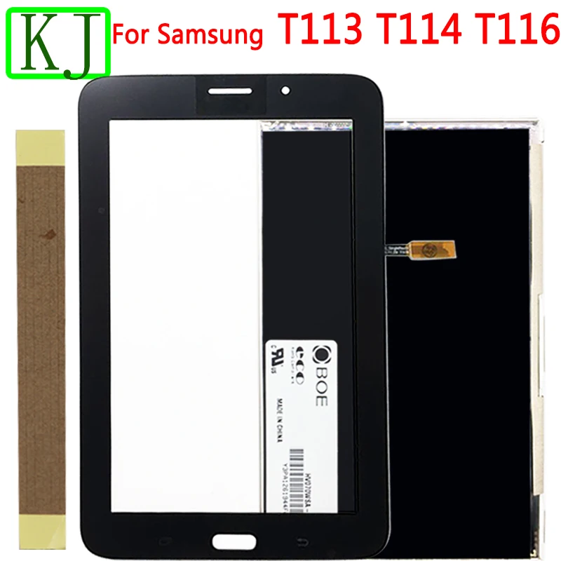 Для samsung Galaxy Tab 3 T110 T111 T113 T116 T114 ЖК-дисплей+ сенсорный экран панель Стекло сенсор дигитайзер