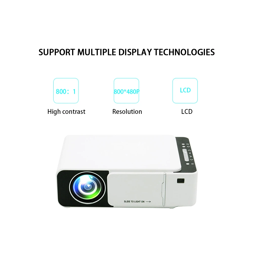 Портативный проектор VCHIP ST5 4K для домашнего кинотеатра Full HD 1080P Wi-Fi ТВ портативный