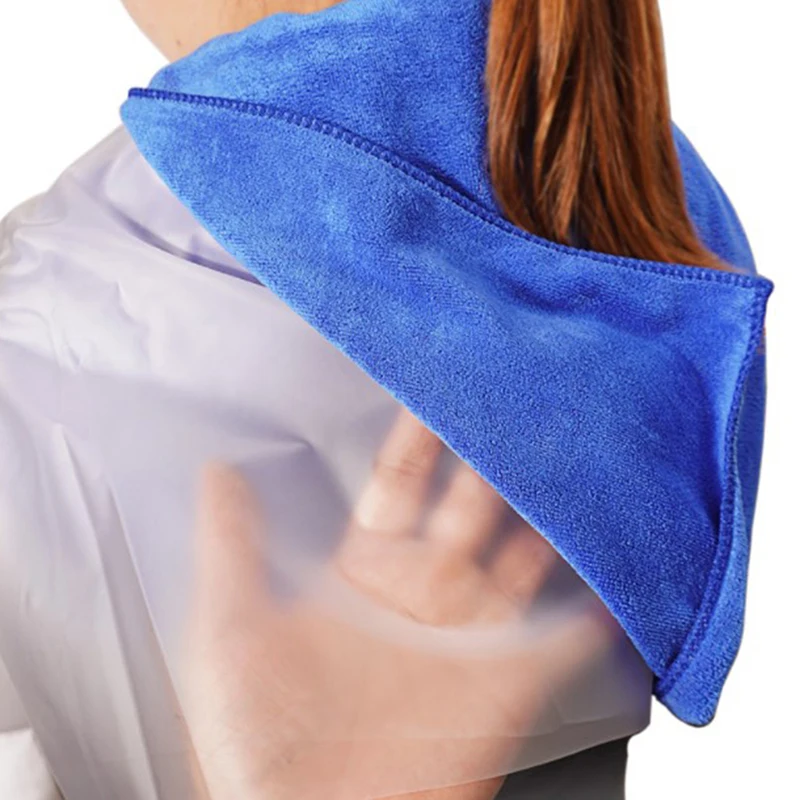 

1PCS Hair Shampoo Pad Disposable Waterproof Hair Washing Pad Clear Shampoo Bags Capes Hair Salon Hair Cleaning Shawl