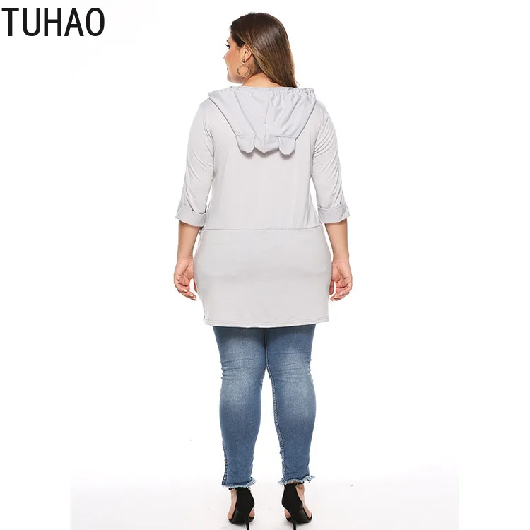 

TUHAO 2020 Autumn Winter Women Hoodies Sweatershirts Large Size 5XL 4XL 3XL Women's Tops Female Casual Clothes WM53