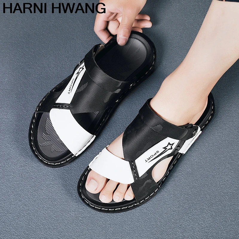 

Men'S Sandals Summer Men'S Fashion Casual Slippers New Trend Dual-Use Sandals And Slippers Size 38-44 Wholesale