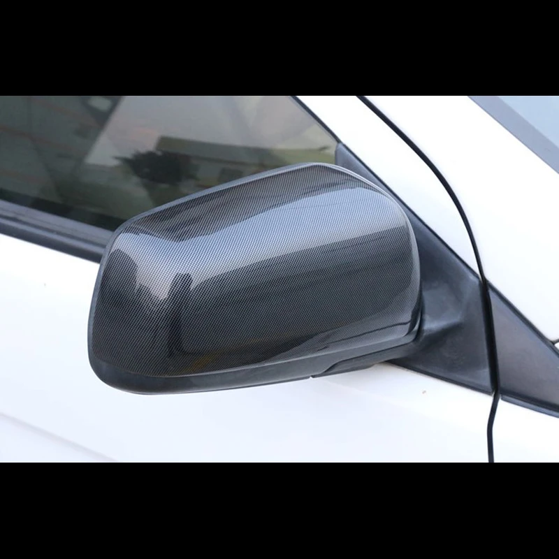 

For Mitsubishi Lancer EX 2010-2016 2PCS Carbon Fiber ABS Chrome Car Side Door Rearview Mirror Cover Trim Moldings Car Styling