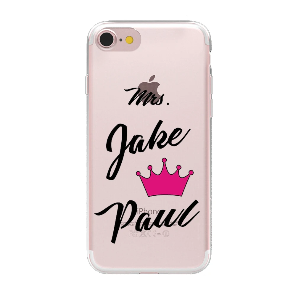Ультратонкий мягкий гелевый силиконовый чехол Jake Paul Team 10 для Apple iPhone 8X6 6S 7 Plus X 5 5S SE