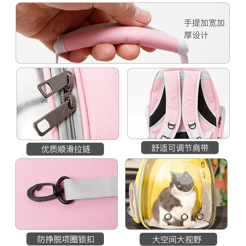 Прозрачная вместительная сумка для собак и кошек рюкзак товары домашних