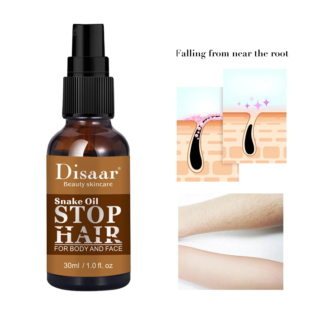 Змеиное масло спрей против роста волос быстрое ингибитор для ног и тела