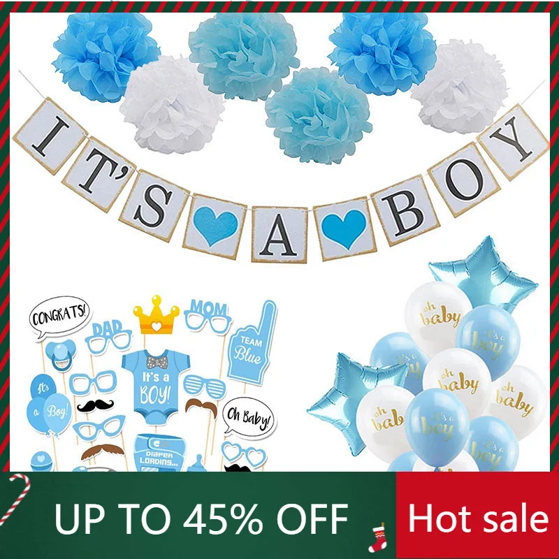 

Детский душ девочка мальчик набор украшений It's a Boy oh Baby воздушные шары пол раскрыть Дети День Рождения Вечеринка baby Shower Подарки