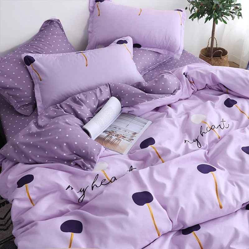 Постельное белье в горошек Комплект постельного белья пододеяльник простыня