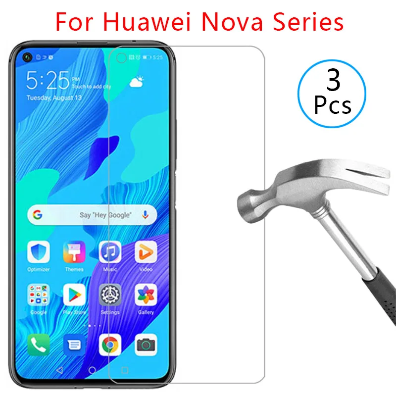 

case for huawei nova 7i 7 6 se 5t 5i 4 4e 3 3i 3e 2i cover tempered glass screen protector on nova5t 5 t protective phone coque