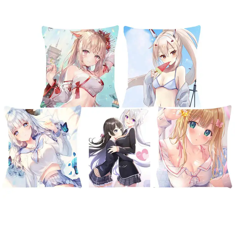 Наволочка для диванной подушки гостиной декоративные дома с рисунком