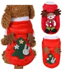 Милая Одежда для собак, Рождественский наряд для щенков, Зимний Рождественский костюм Санта, олень, собака, костюм для кошки, толстовка, пальто, одежда для вечерние, товары для домашних животных