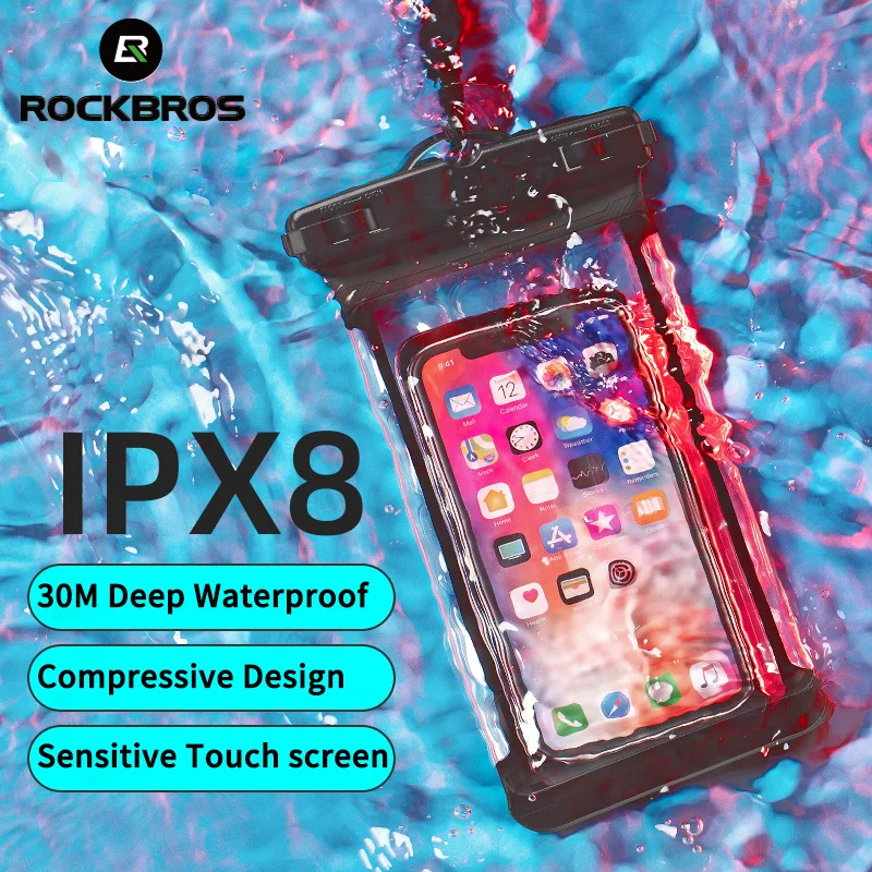 Водонепроницаемая спортивная сумка ROCKBROS для женщин размеры IPX8 7 дюймов плавающая