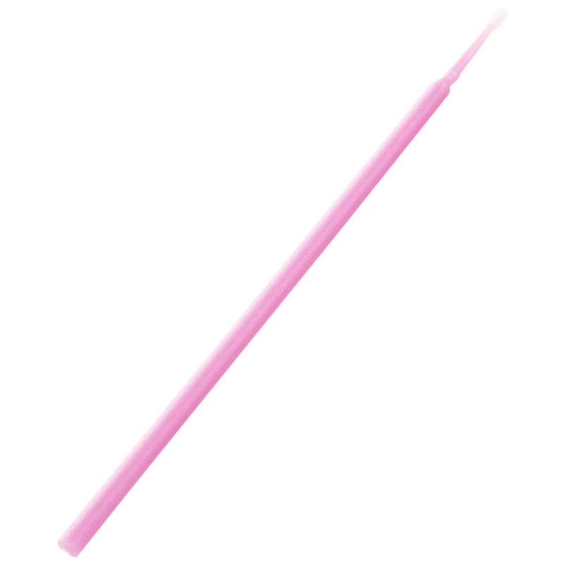 

200 Pcs Disposable Swab Applicator Micro-Brush Eyelashes Extension Mascara Tools Pink & Purple