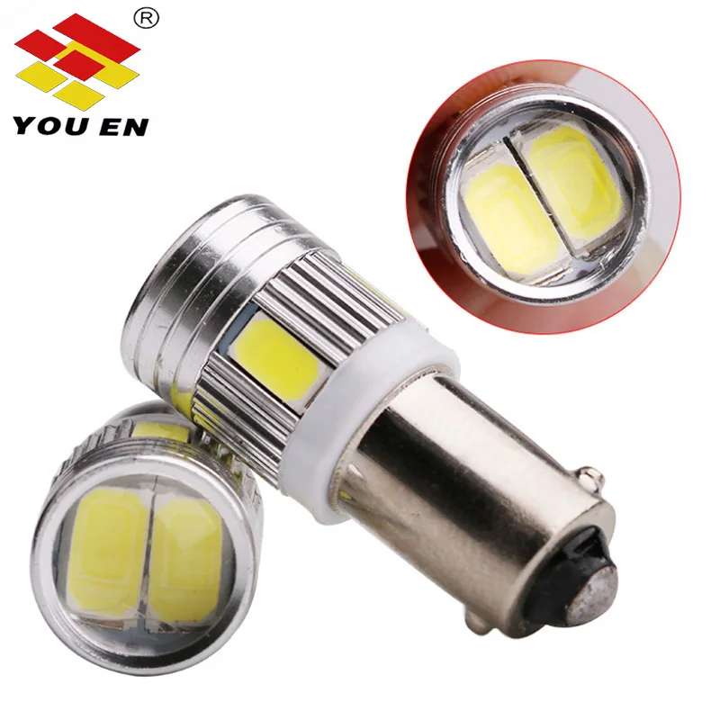YOUEN BA9S 6SMD 5630 LED Canbus лампы без ошибок t4w Автомобильные светодиодные интерьерные