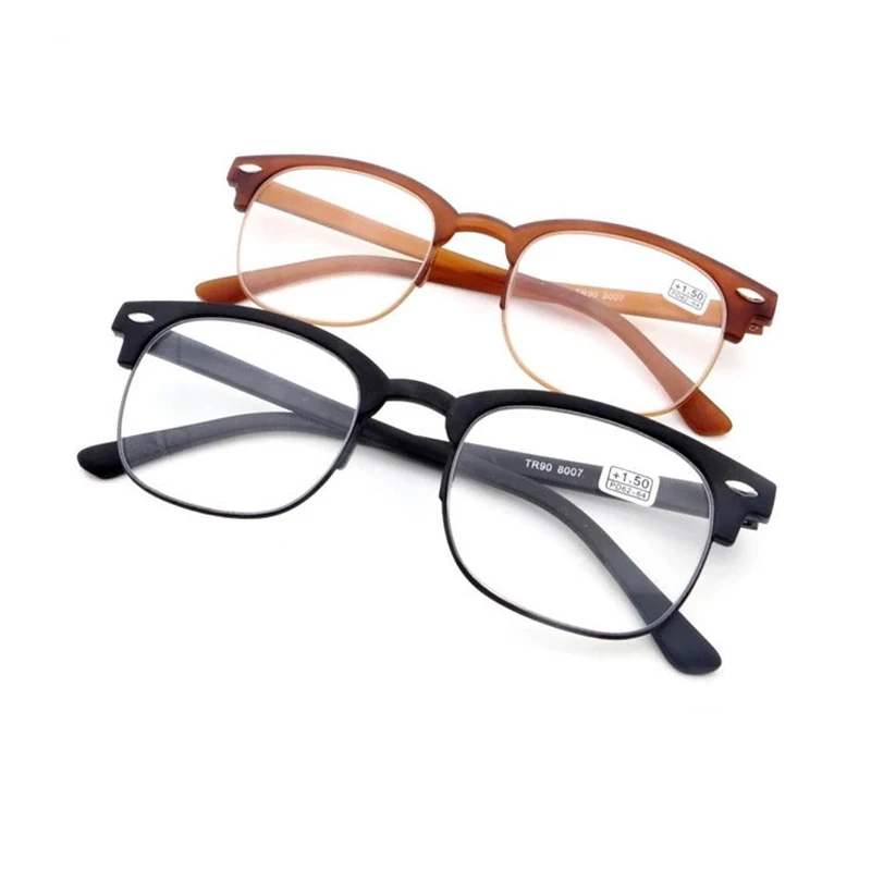 

Unisex Ultra-light Reading Glasses Flexible Eyeglasses Magnifying Bifocal +1.00~+4.0 Diopter Elders Glasses Eye Wear Accessories