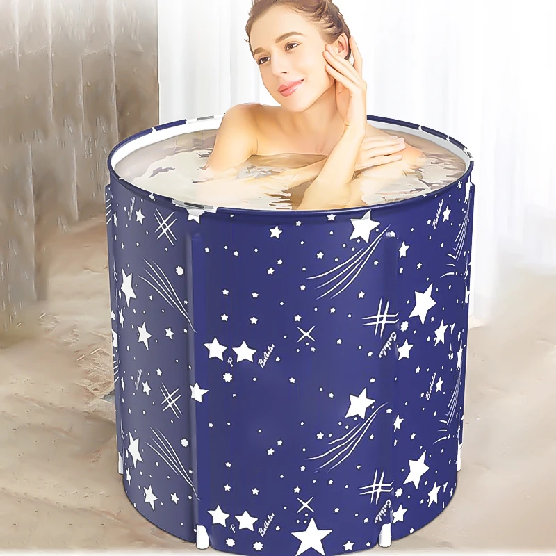 portable bathtub folding bath bucket thicken shower barrel large adult tub baby swimming pool insulation family bathroom spa tub free global shipping