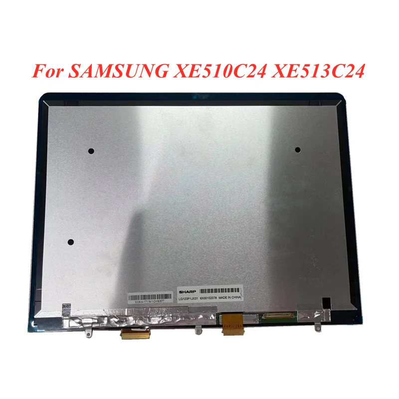 

ЖК-дисплей 12,3 дюйма для SAMSUNG CHROMEBOOK PRO XE510C24 XE513C24, дигитайзер сенсорного экрана в сборе LQ123P1JX31 2400*1600
