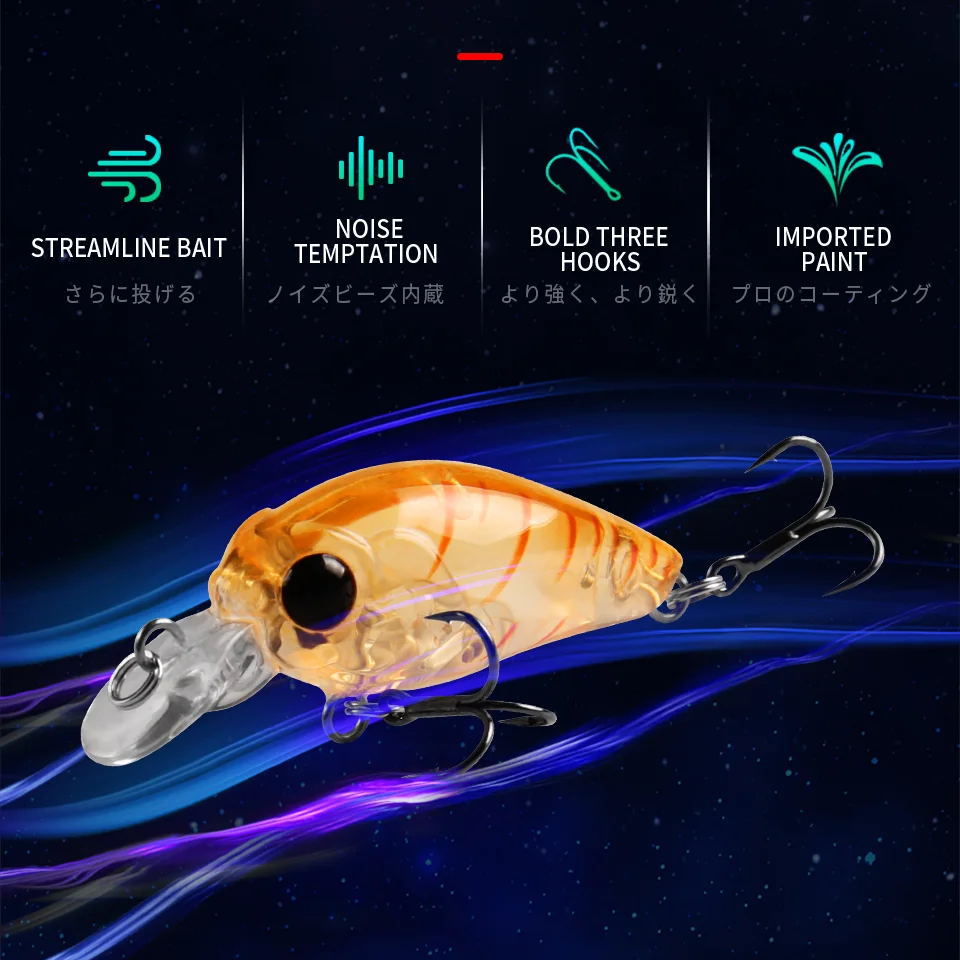 Подвесная рыболовная приманка Bearking 35 мм 3 5 г 1 м 2021 8 цветов|hard bait|fishing lurea lure |