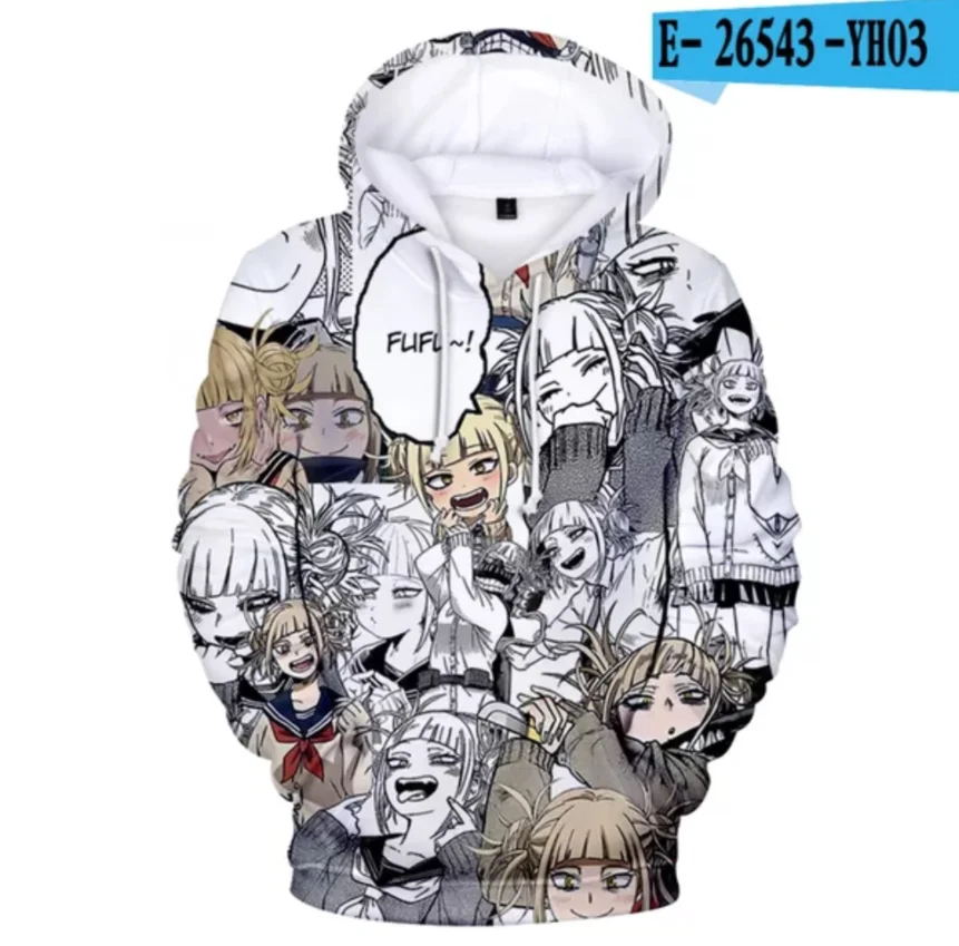 

Fashion Men's Design Boku No Hero Academia Hoodies3D Hooded Sweatshirt Men's Women's Casual Hoodie 3D Autumn Hip Hop Pullover