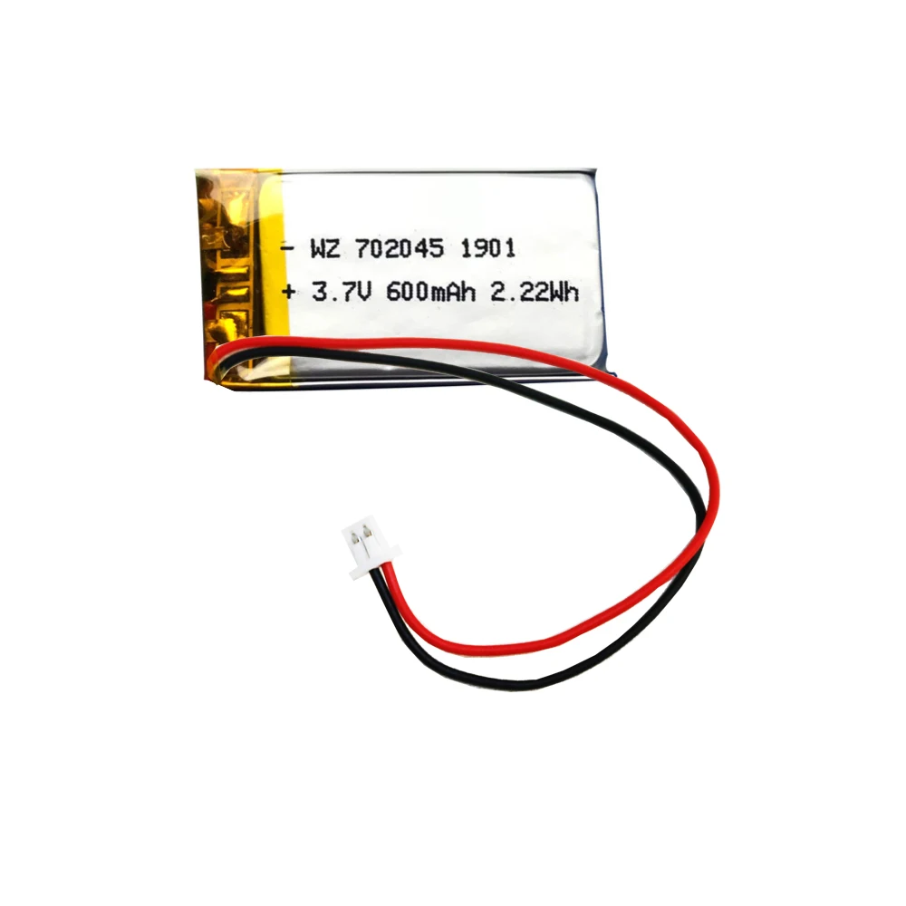 Полимерный литиевый аккумулятор 3 7 в 702045 600 мАч электрический массажер