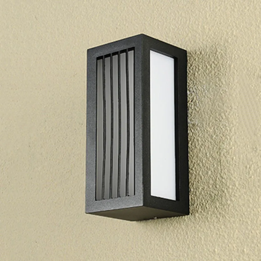 

15w Square Villa Garden Balcony Wall Light Outdoor Engineering Hotel Stairs Aisle Porch Lights Terrace Front Door Wall Lamp