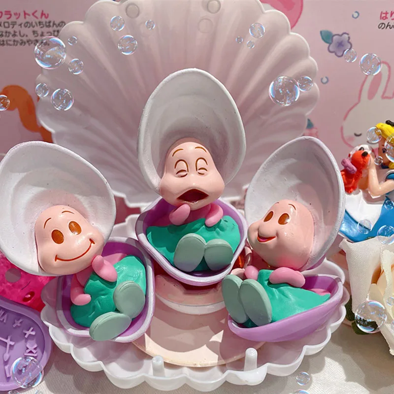 

3Pcs/Set Alice in Wonderland Young Oyster Baby Action Figure Toys Kawaii Cartoon Alice Curious Oysters Anime Figures Dolls Gifts
