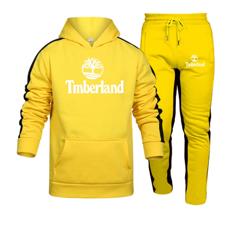 

New suit sportswear men's fall/winter hooded sweatshirt track and field suit sportswear men's suit pullover two-piece suit