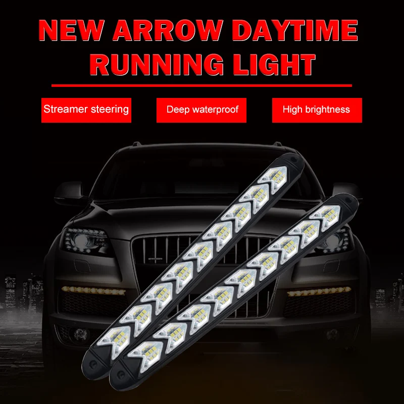 Дневные ходовые огни 2 шт. 6/9/12 светодиодов Автомобильные дневные наглазные 12 Вт 18