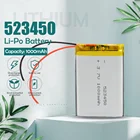 Литий-полимерная аккумуляторная батарея 3,7 в, 1000 мАч, 523450, литий-ионный аккумулятор для GPS, смартфона, DVD, MP3, MP4, MP5, светодиодная лампа, Lipo cell