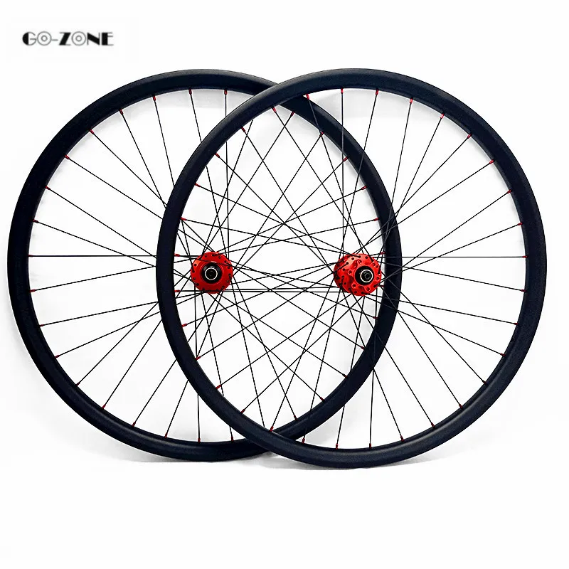 

disc carbon wheelset asymmetric 35x25mm tubeless rodas MTB 29 hope 4 boost 110x15 148x12 /thru axle 29er mtb wheels pillar 1420