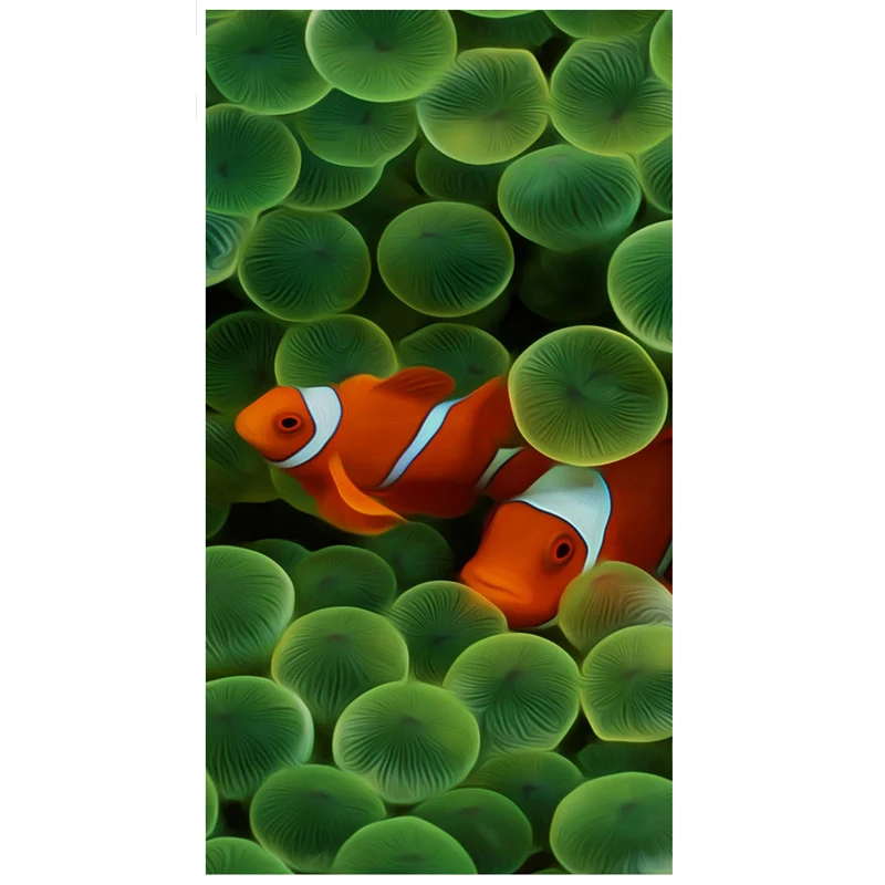 

Wallpaper 5d diy diamond painting full square round drills fish diamond embroidey cross stitch diamond picture mosaic kitZP-3691